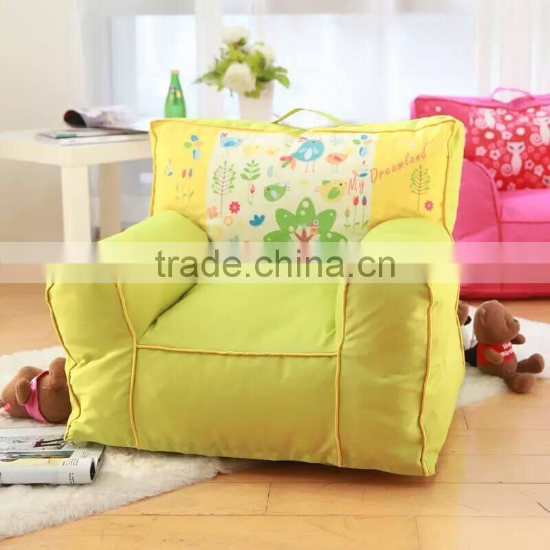 Lovely Colorful Printed Forest Party Kids Upholstery Sofa - New Arrival Cute Designed Children Room Pouf BF11-02284b