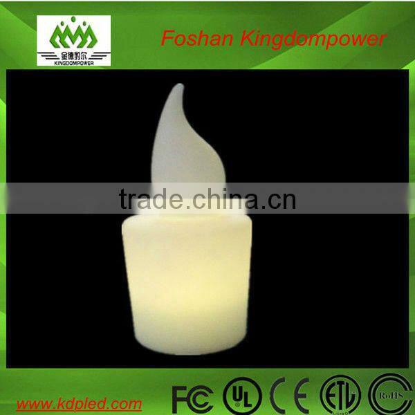LED plastic glowing candle table lamp