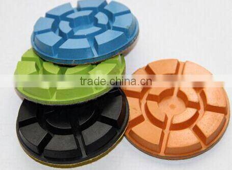 Diamond floor polishing pad