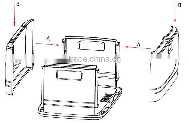 High quality plastic storage box, storage bin, container, case