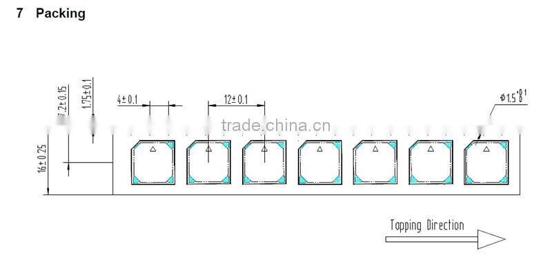 8.5*8.5*3mm Passive SMD Buzzer with Side Sound 8503 MLT-8530 AAC 3V Buzzer