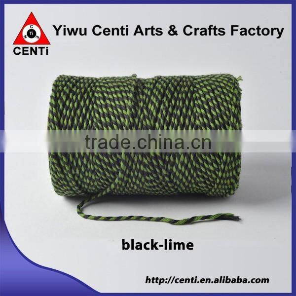 Classical original tutti and frutti coloured cotton bakers twine double colour cotton twine