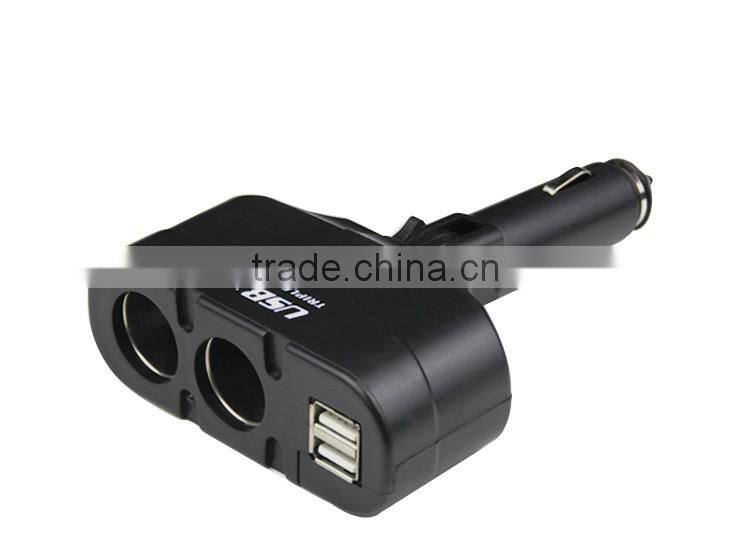 12V/24V car cigarette lighter two socket