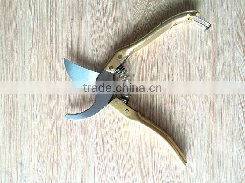 Copper plating handle pruning scissor