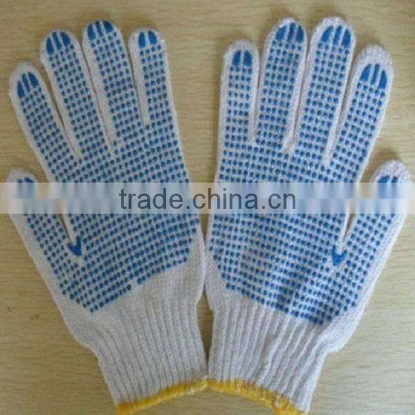 String Knitted Cotton Work Gloves/Cotton Gloves In Guangzhou Supplier