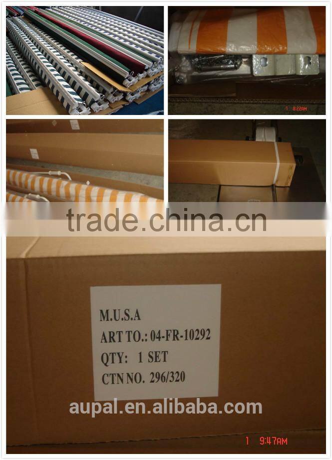 400*200(manual)No-cassette retractable awning