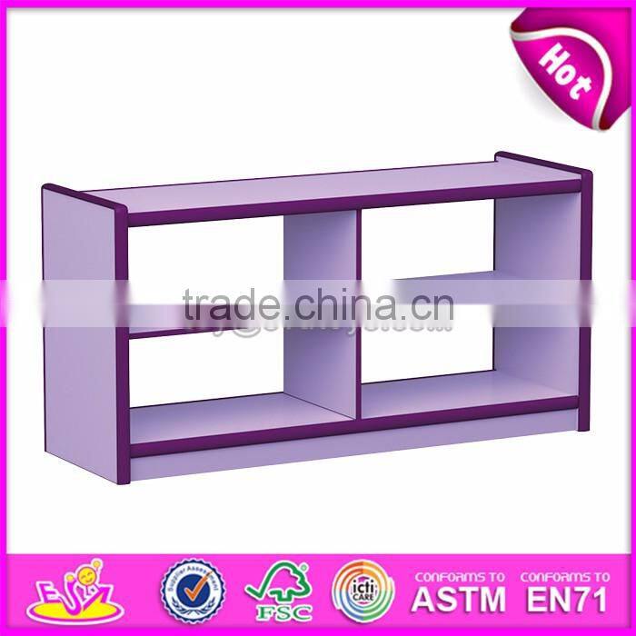 Wholesale cheap children furniture shelf wood hollow cabinets W08C191