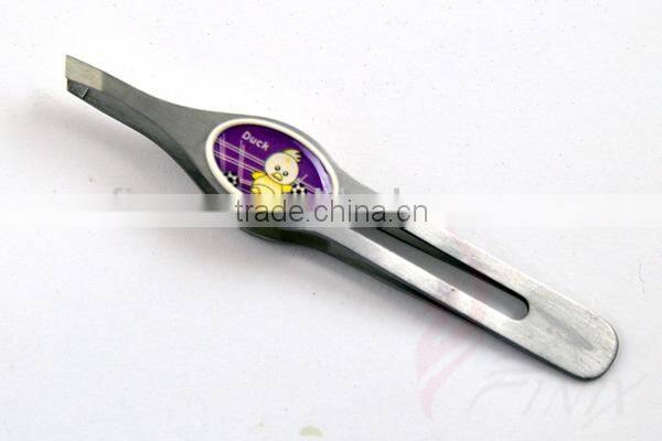 3.75" High Quality Flat Tip Eyebrow Tweezers