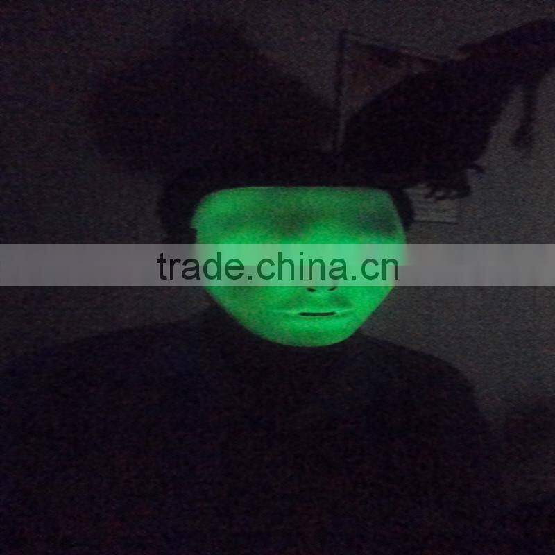 PVC Plastic Jabbawockeez Hiphop Dance Face Mask for Dance Noctilucent False Face Mask