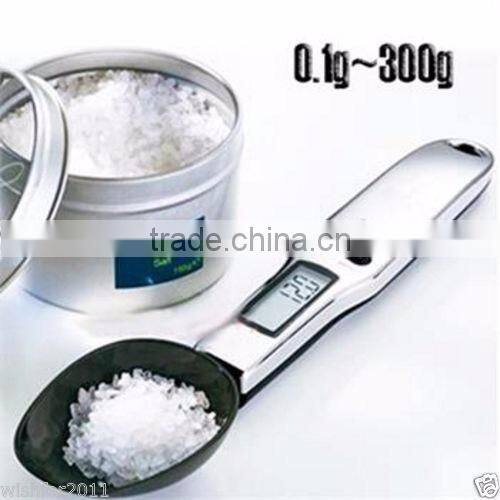 300g/0.1g Digital LCD Kitchen Lab Gram Medical Electronic Spoon Food Weight Scale