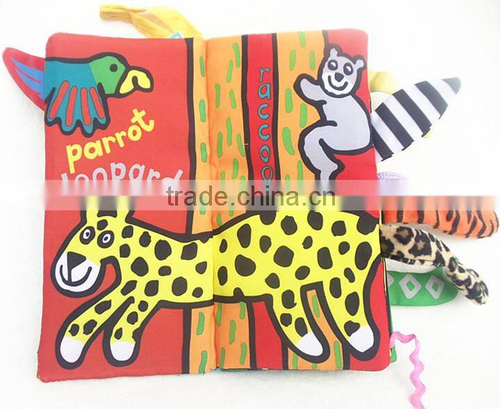 Kid Educational Jungle Cloth Book Baby Intelligence Early Developmental Learning To TW
