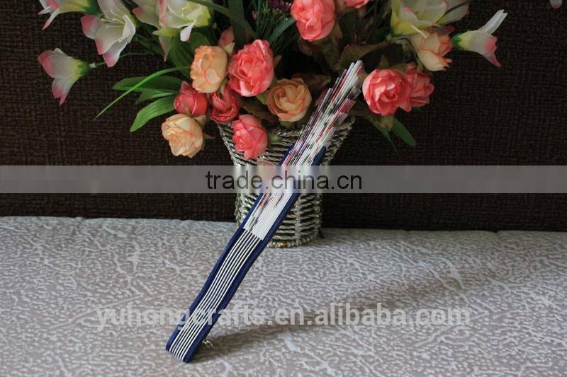 Japanese satin silk fabirc fan