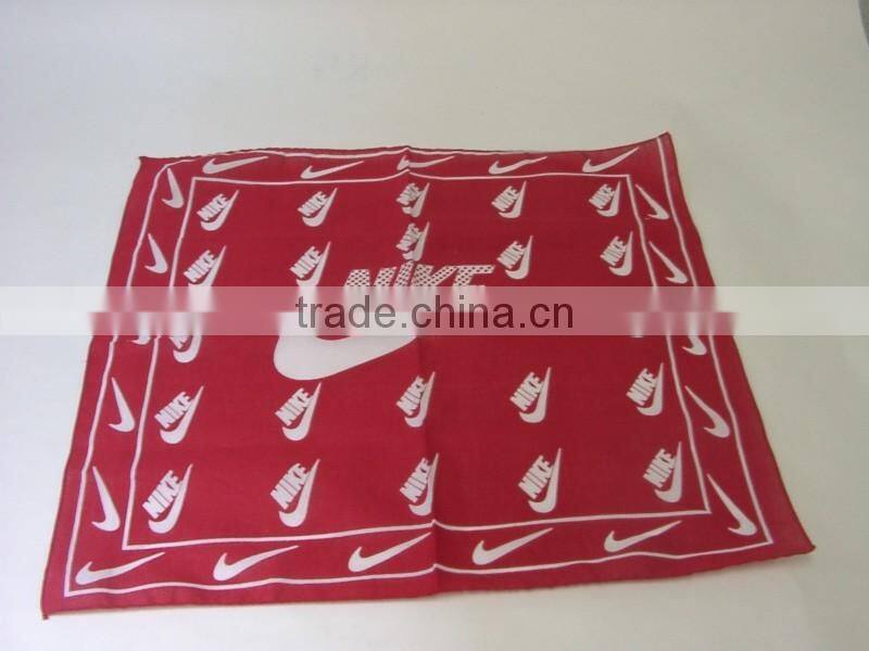 Hot selling screen printing leaf bandanas in black and white