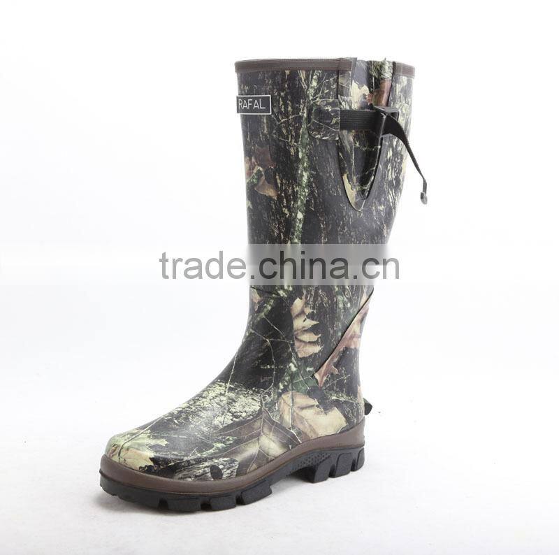 Waterproof Rubber Hunting Rain Boots OEM Design