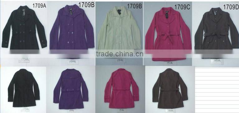 1709A-D LADY'S FAKE WOOL JACKET