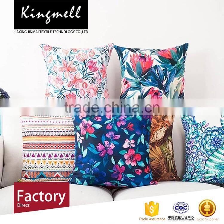 Customized digital printed outdoor cushion fashion floral cushion
