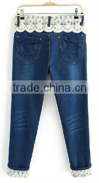 OEM factory supply high fashion trendy design jeans style half pants for women