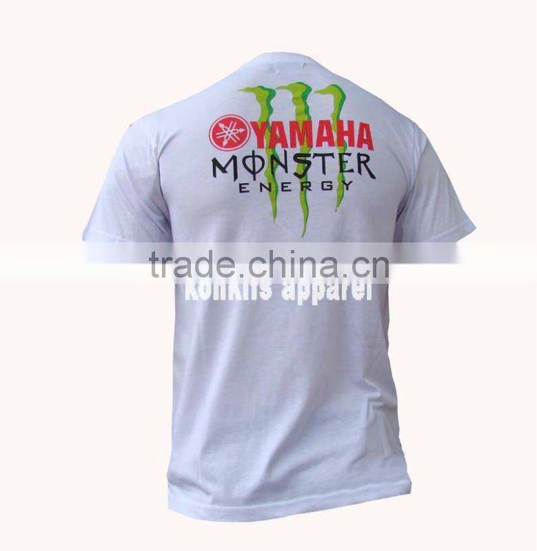 printing man cotton racing tshirt made in factory