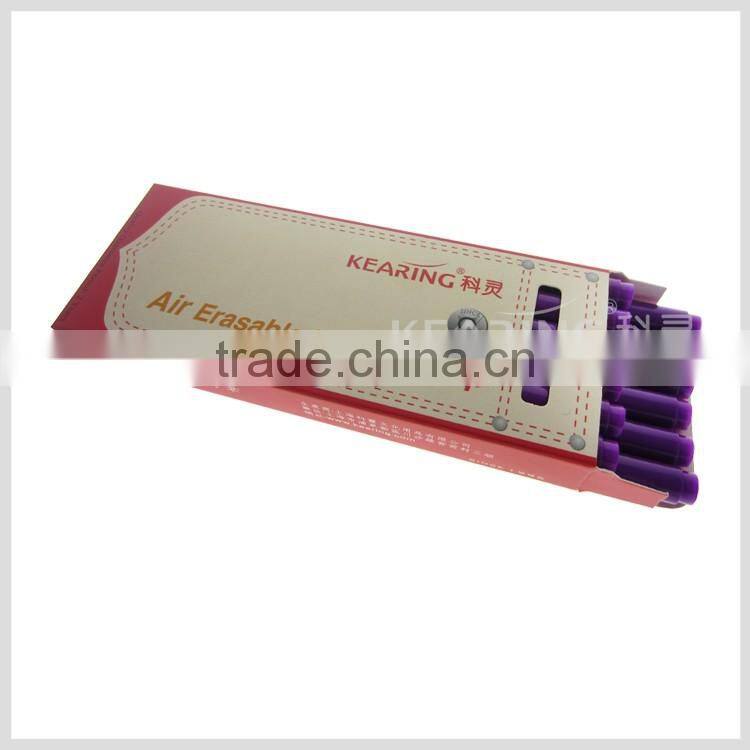 fabric marking pen in 1.0mm+0.5mm fiber tip violet color 2 years shelf life time #AV1005