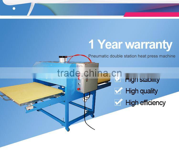Guangzhou Factory Supply High Quality Cheap price Auto Double Station Pneumatic Heat Press Machine