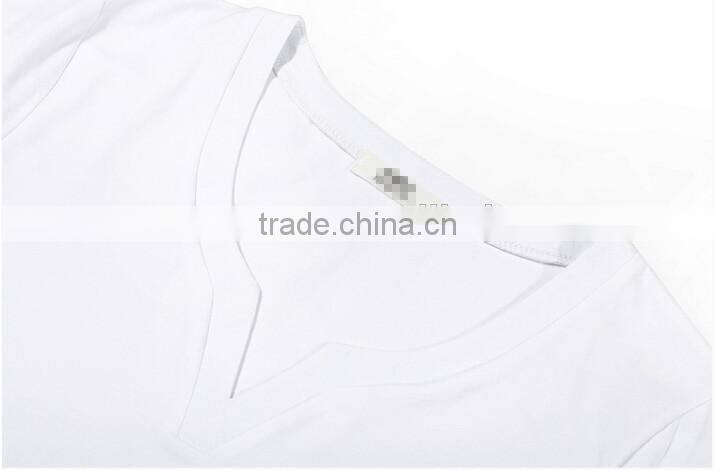 latest high quality long sleeve bulk v-neck T-shirt for man