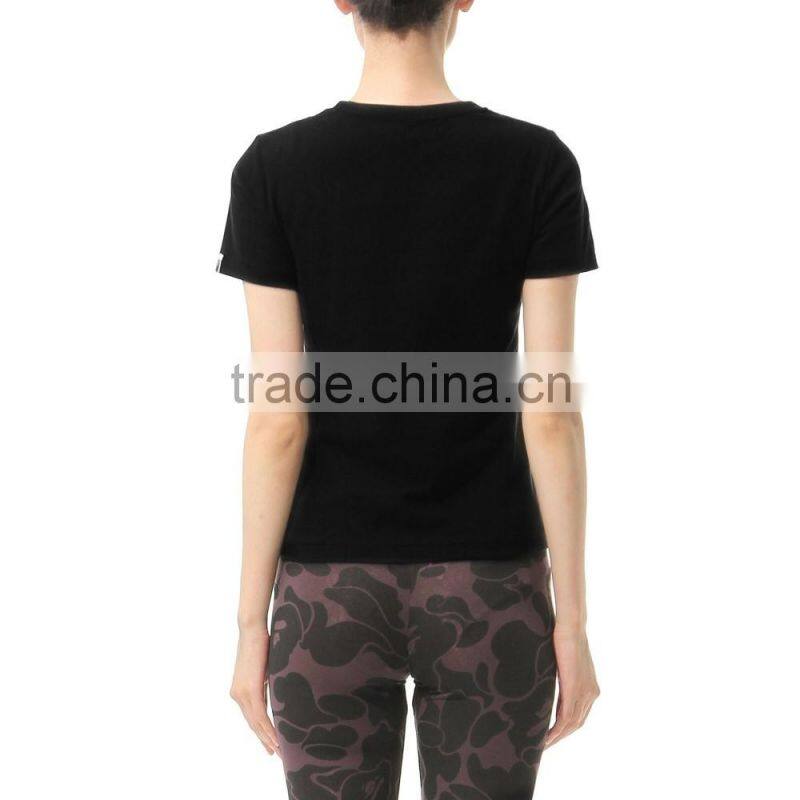 100% cotton women's fashion o - neckT T-shirt colored blank t-shirts