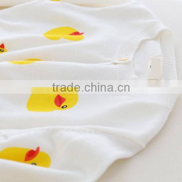 Girls stylish design cartoon fleece print coat in spring