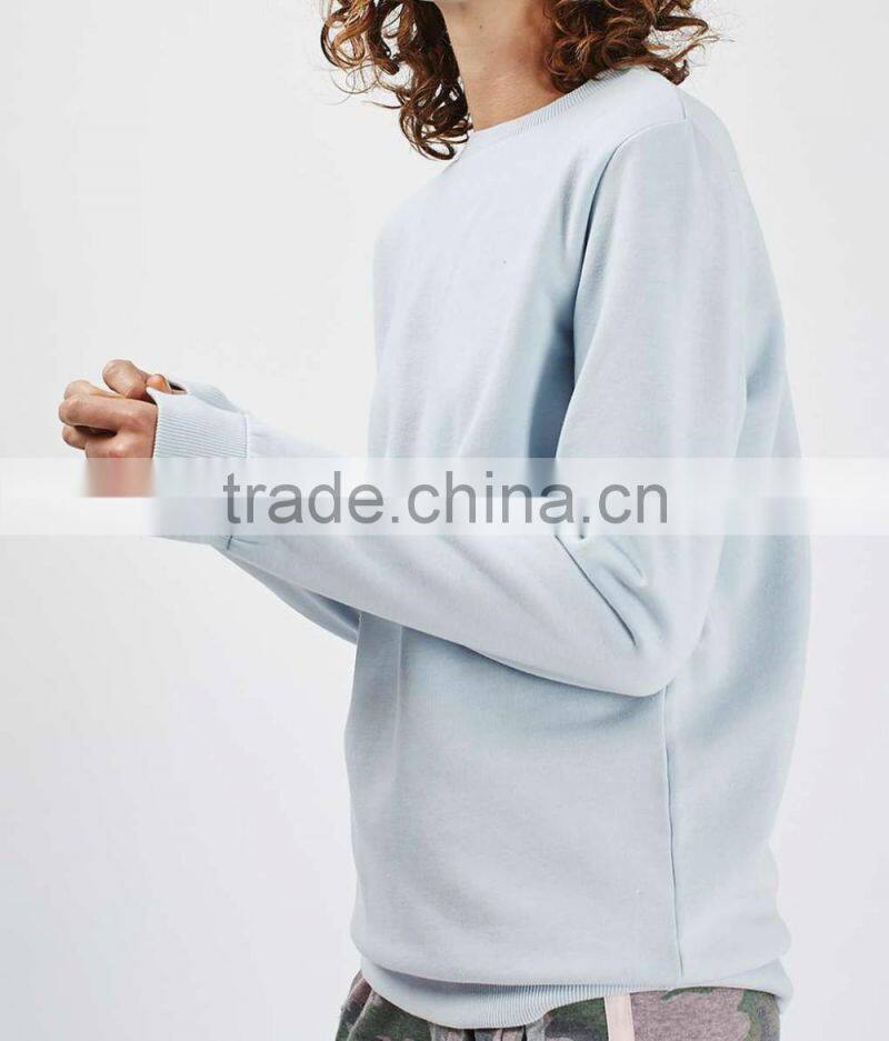 Wholesale plain crewneck sweatshirt pullover sweat shirt women 2016