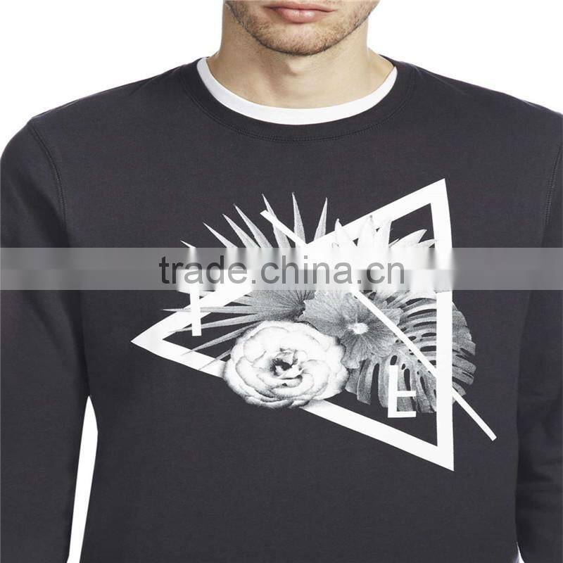 Custom print sweatshirt pullover screen printing hoodies for men