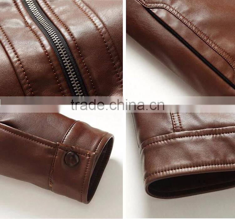 New model wholesale warm men jacket clothing coat fashion leather man coat