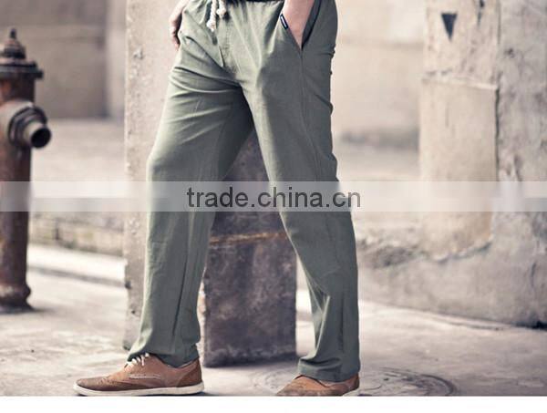 wholesale fashional mens linen pants