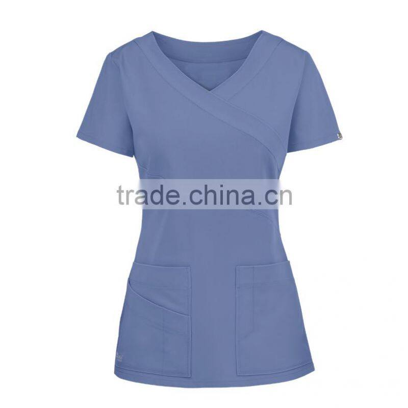 Hospital Doctor Nurse Tops Woman&Man Short-sleeve Medical Clothing Surgical Isolation Medical Uniform Scrub Tops