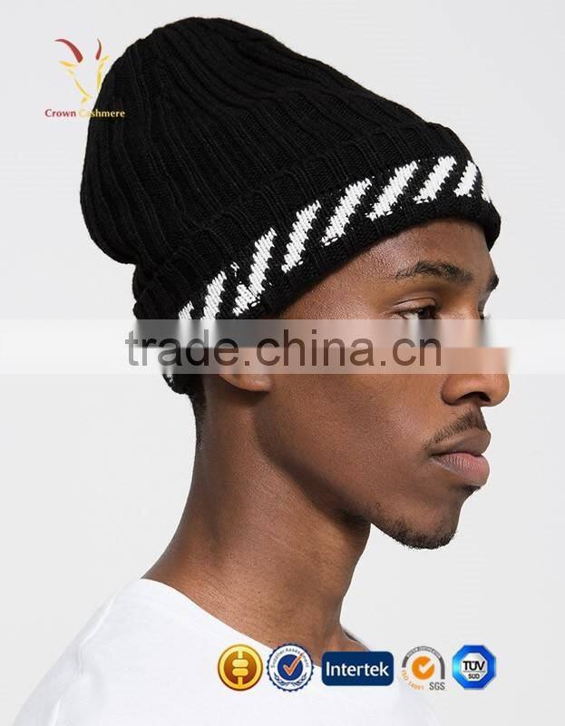 Free Knitted Custom Beanie Hat Pattern Men Knitted Beanie Cap