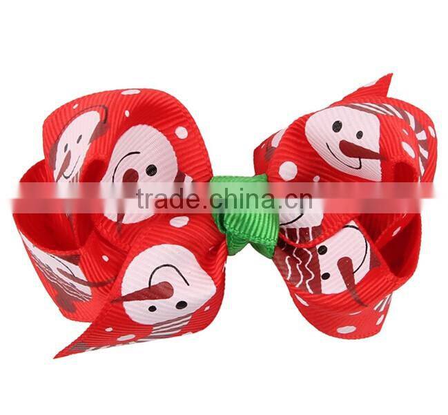 F40642A Christmas decoration colorful ribbon cute bobby pins