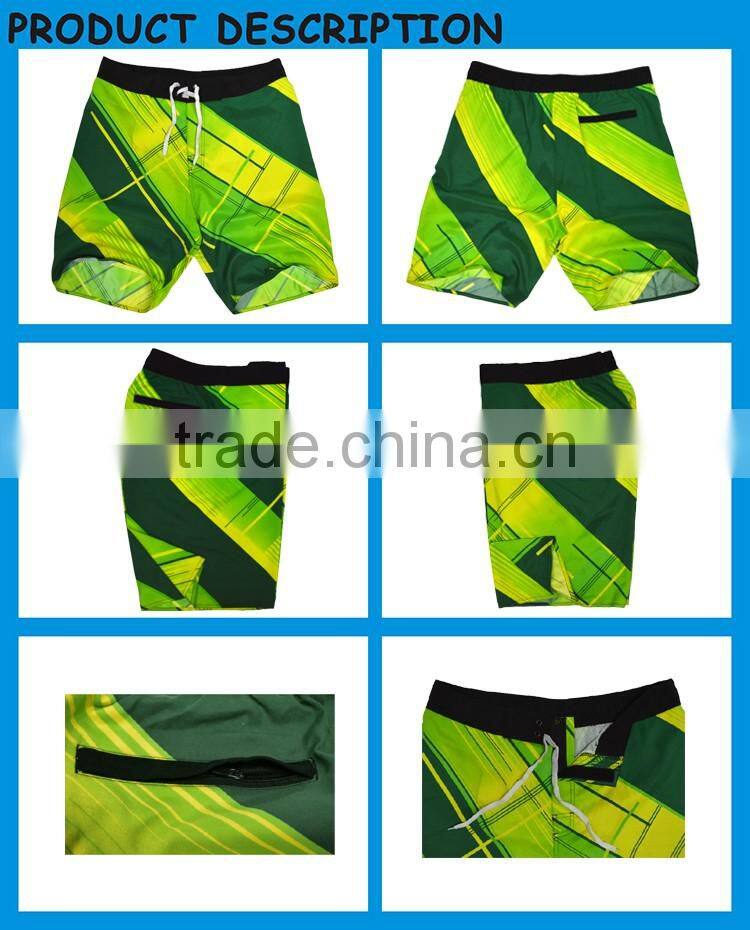 Custom 100% Polyester Swimwear men surf waterproof short