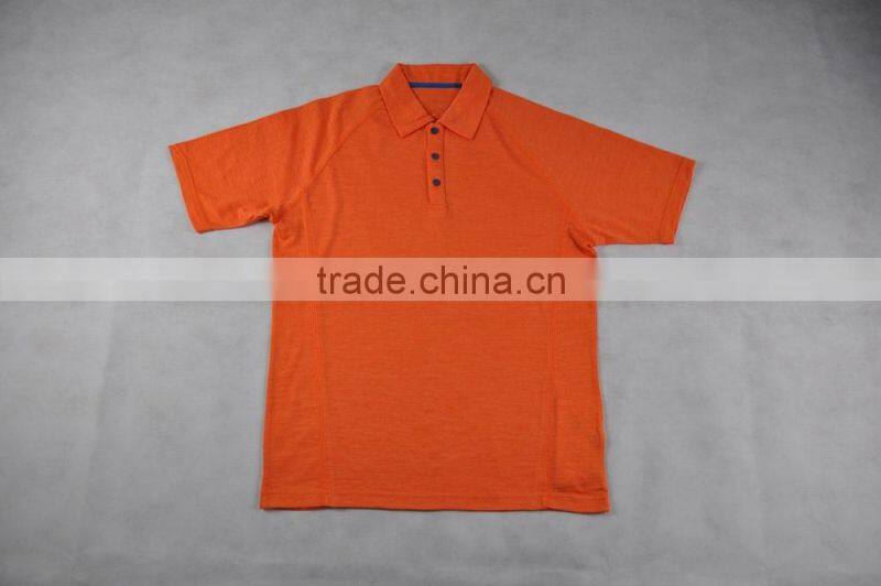 100% Men's Superfine Merino Wool Fashionable Golf Polo T-Shirts Size Plus