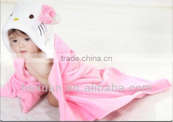 Plush Animal Coral Fleece Baby Towel Blanket As Gift