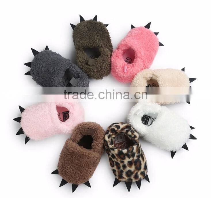 Cute paw design warm shoes for baby, little paw baby shoes