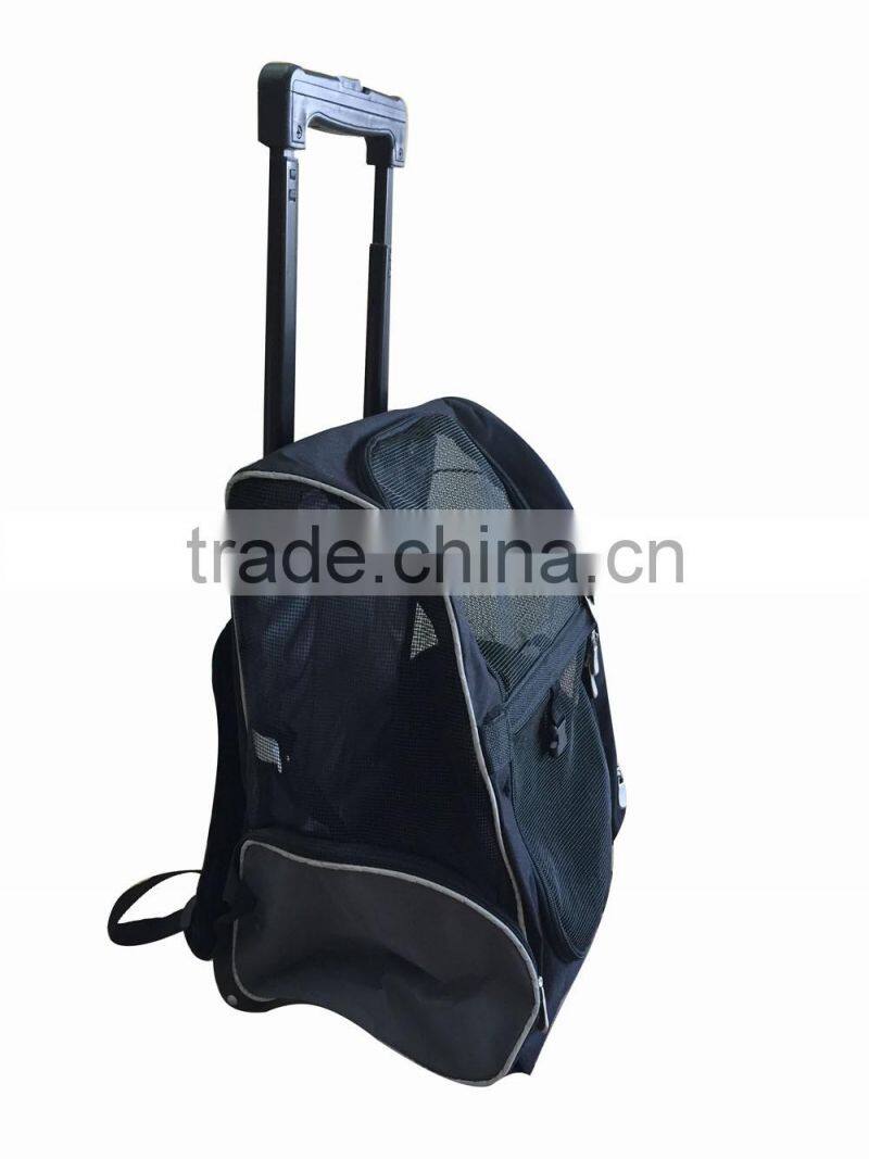 fashion design foldable trolley pet bag
