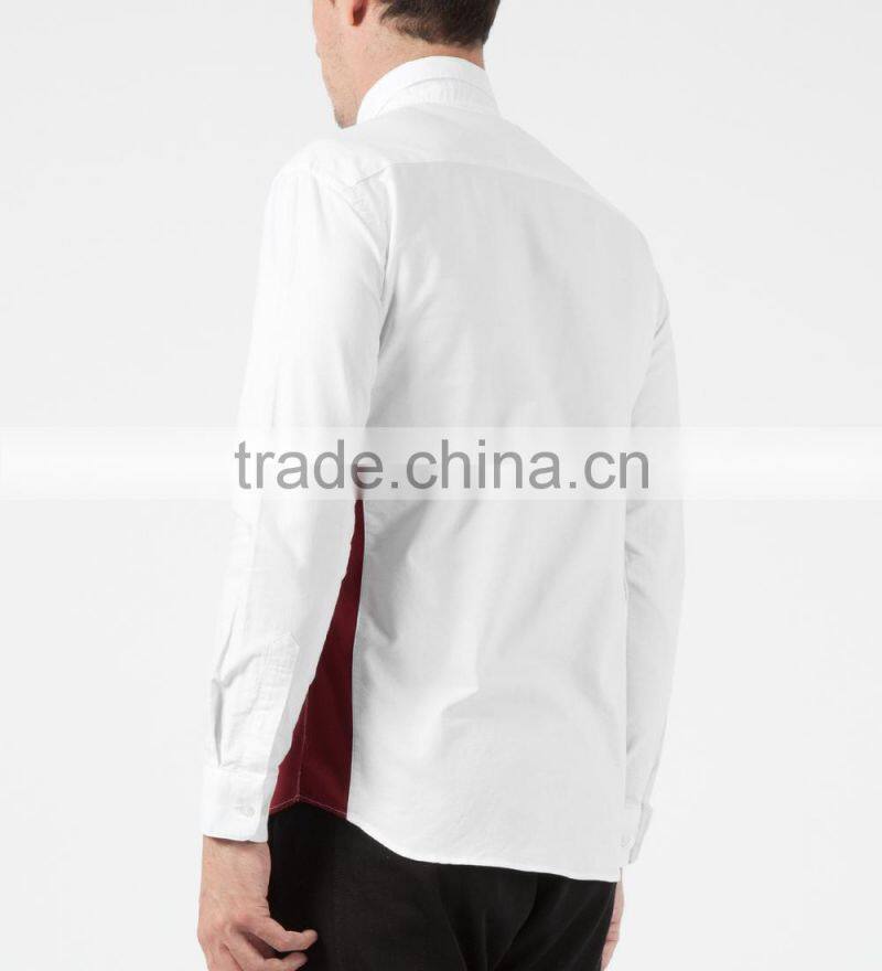 White Oxford Colorblock Shirt