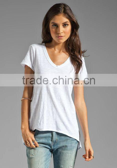 slub shrunken pocket bulk white t-shirts