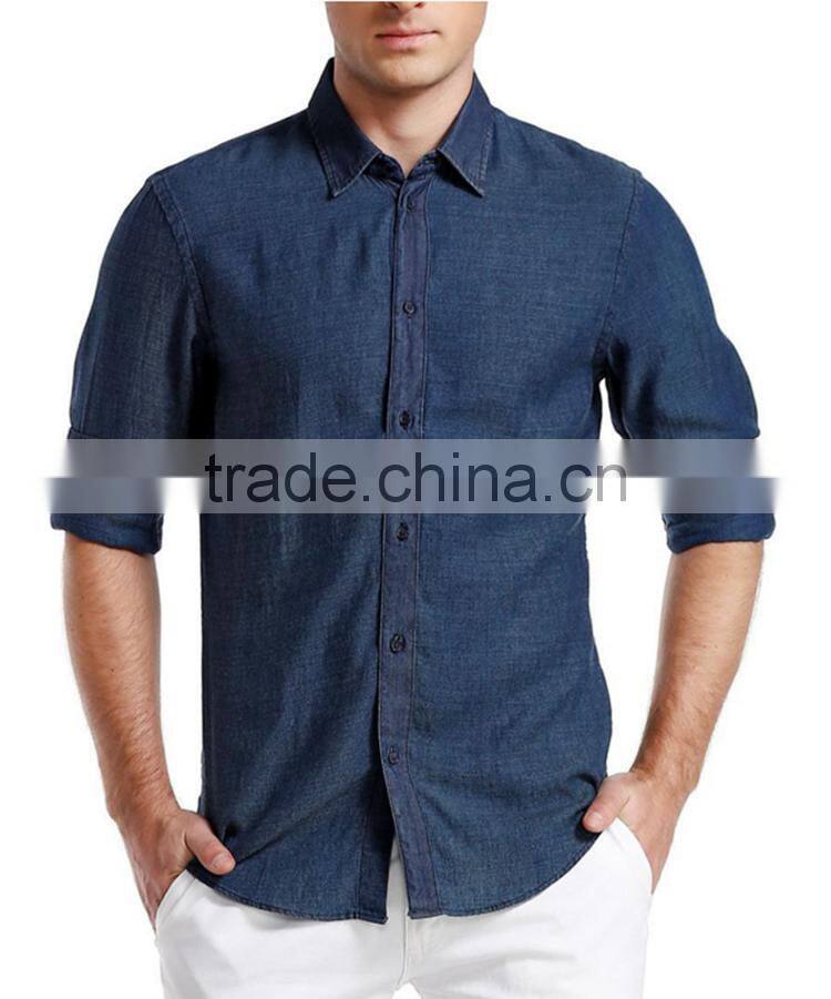 denim shirt long sleeve men shirt new fashion men shirt washed