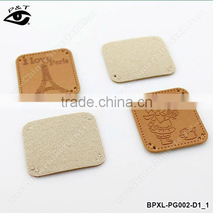 PU label for leather bags for handmade purse bags jeans