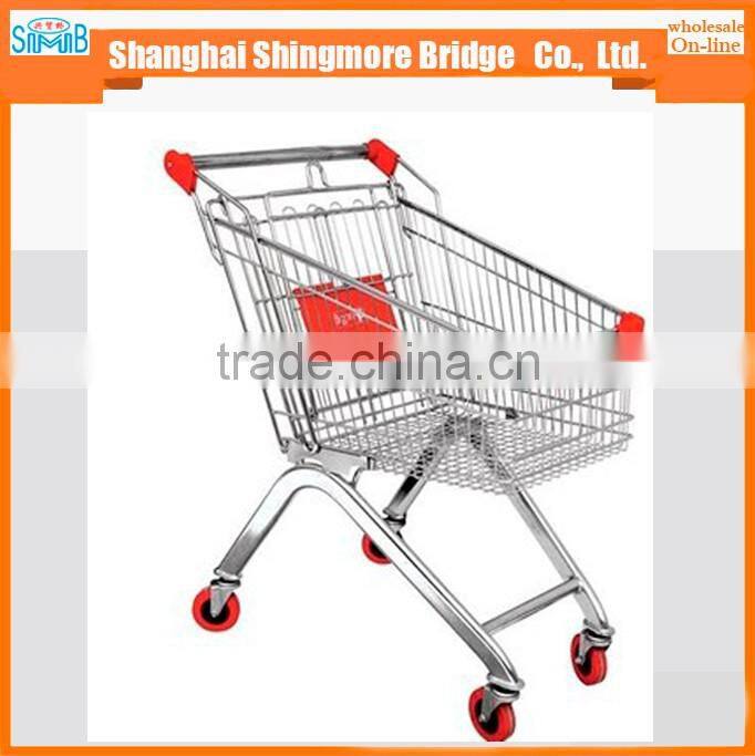 hot sales good quality 180L european supermarket trolley