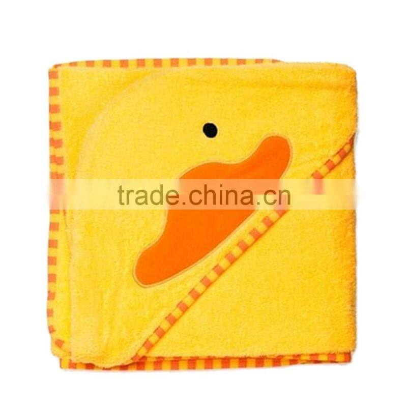 Animal hooded 100% cotton embroider baby bath towel
