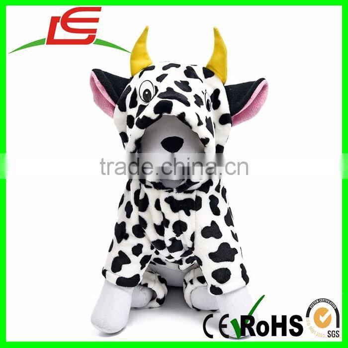 Dairy Cow Clothes Costume Milk Cow Coat Pet Dog Winter Warm Clothes