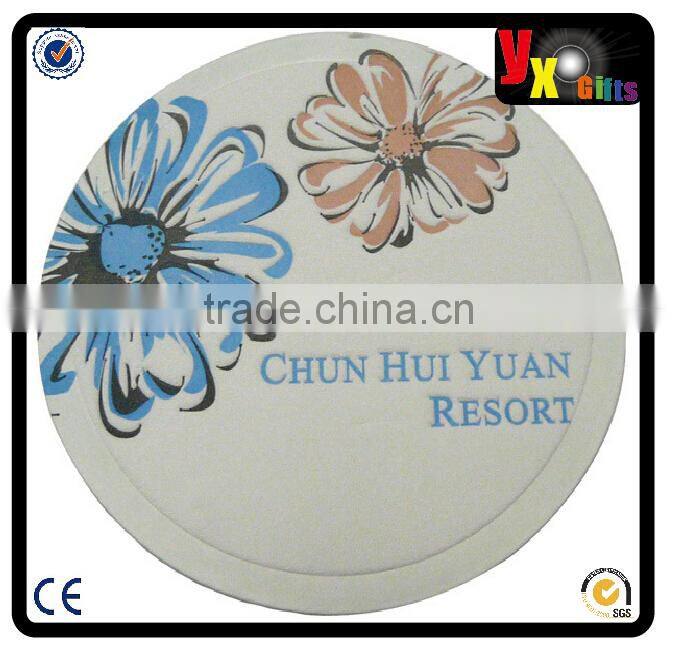Chinese OEM Manufacturer Promotional Absorbent Paper Coaster/music chicken