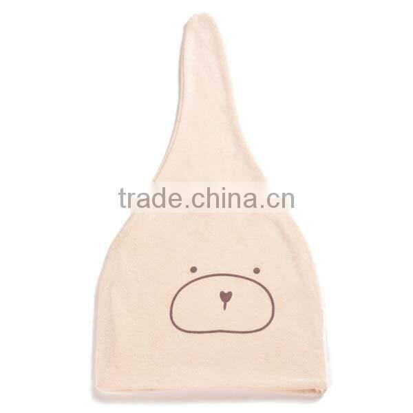 winter warm korea style 100%cotton cute boys&girls bear pattern beautiful baby hat