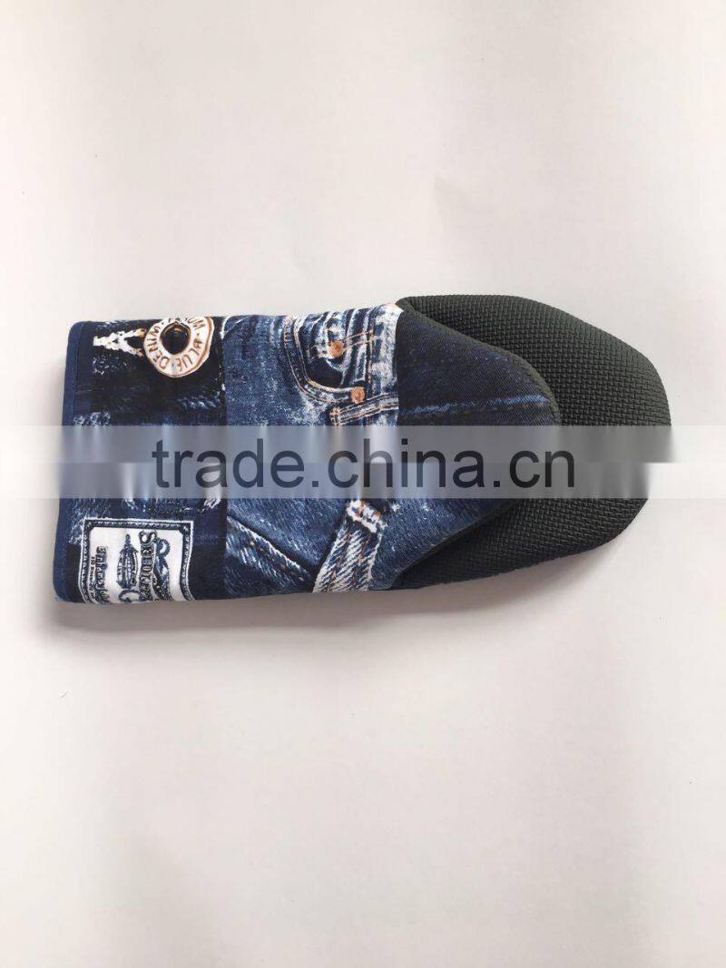 Heat Resistant household kitchen duckbilled Neoprene oven mitt Glove