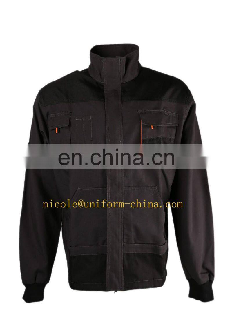 high quality oxford black and grey man work jacket from china manufacture for european